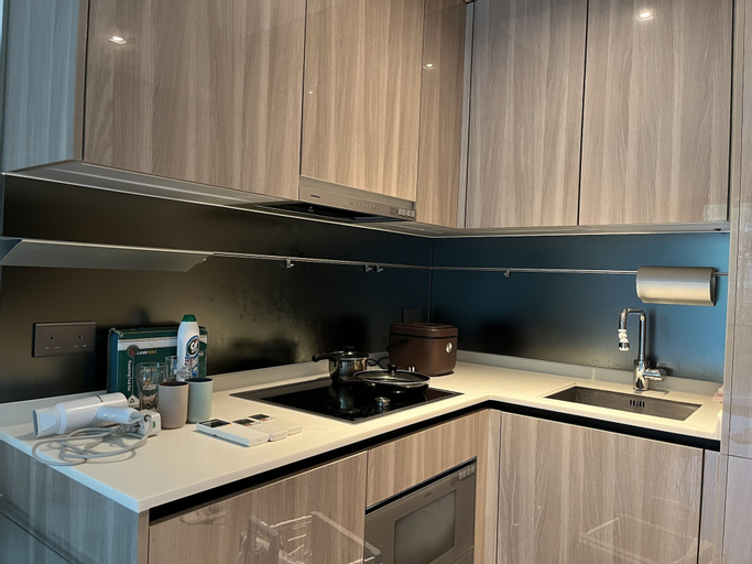 Private kitchen 2, 1 bed condo St Barths, New Territories