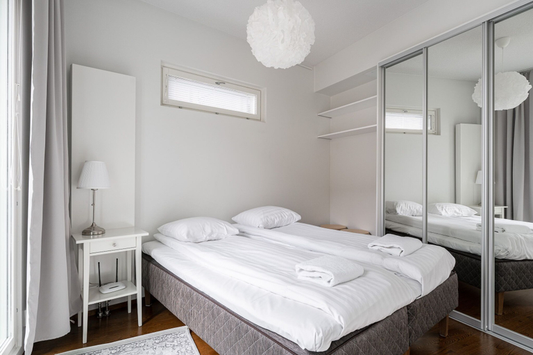 Bedroom, Modern 1BR Apt next to Lake Pyhäjärvi, Pirkanmaa