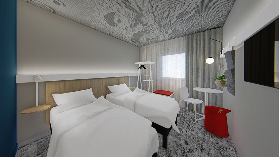 Bedroom 5, Ibis Nantes Nord Treillières, Loire-Atlantique