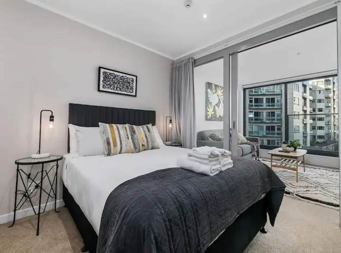 Bedroom, Beautifully Modern Brand New Central Apartment, Waitakere
