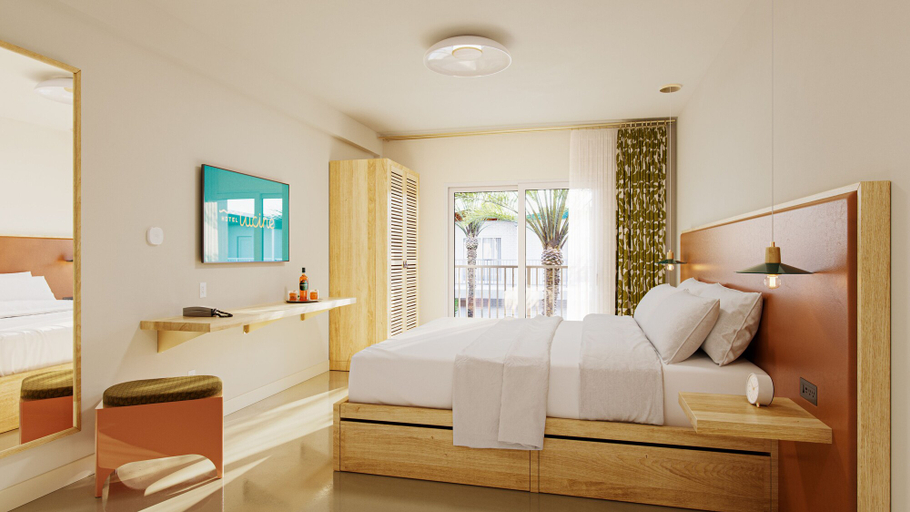 Bedroom 1, Hotel Lucine, Galveston