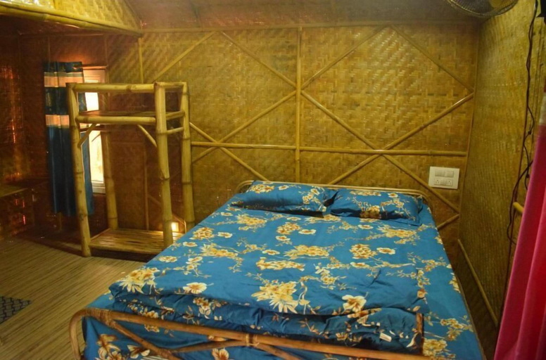 Bedroom, Nirvana Nature Bamboo Cottages, Uttara Kannada