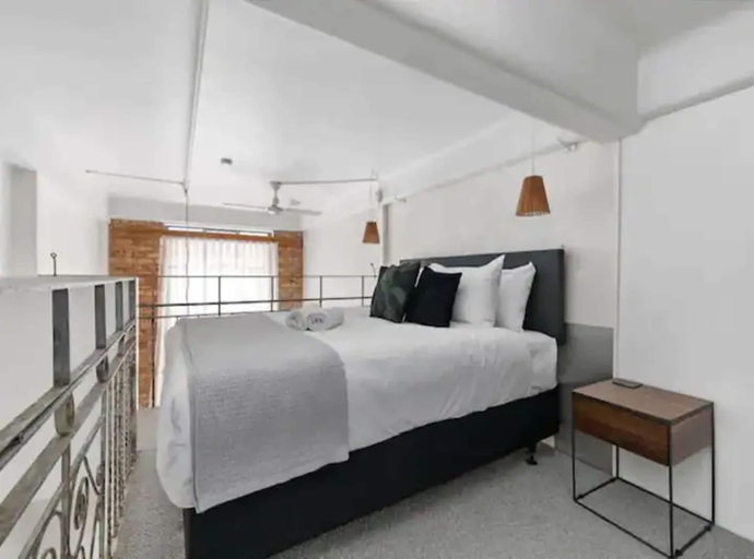 Bedroom, Stylish Loft Apt in CBD w/ King Bed I Zodiak Stays, Waitakere