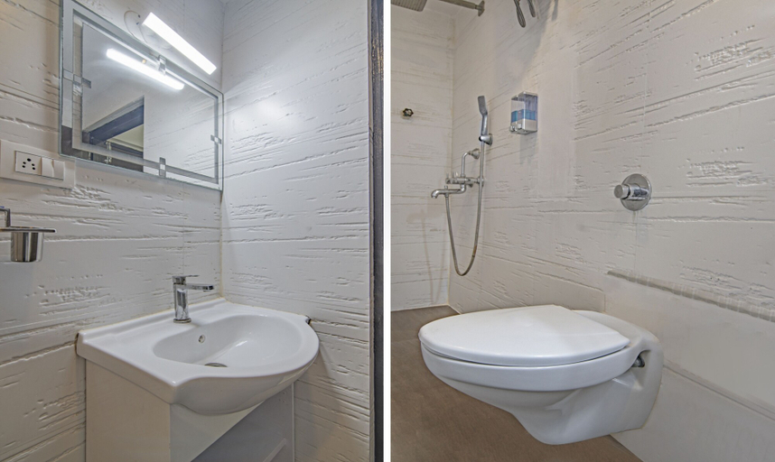 Bathroom, Treebo The Platinum Studio 50, North 24 Parganas