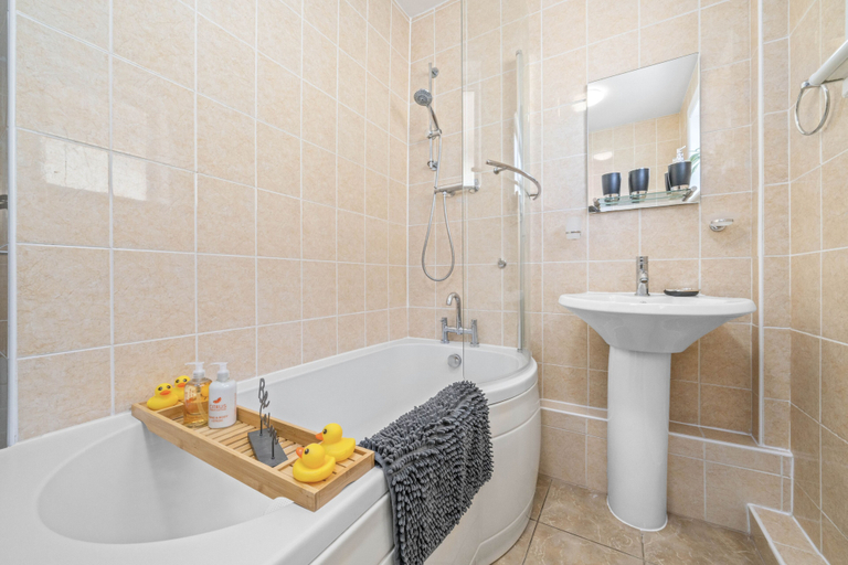 Bathroom 3, Coats Apartment, North Lanarkshire