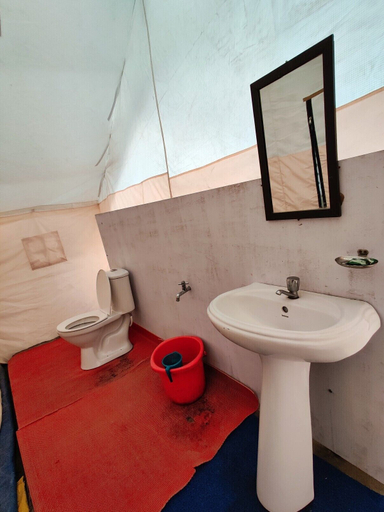 Bathroom, World Attic Camp, Leh