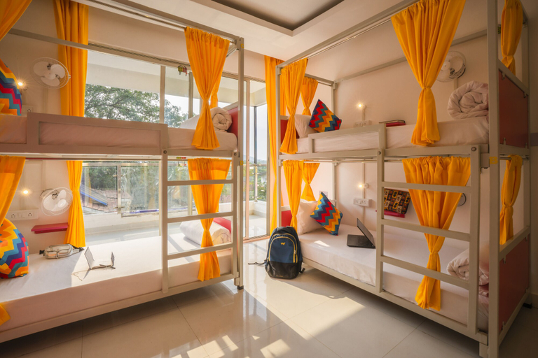 Bedroom, goSTOPS Goa Baga - Hostel, North Goa