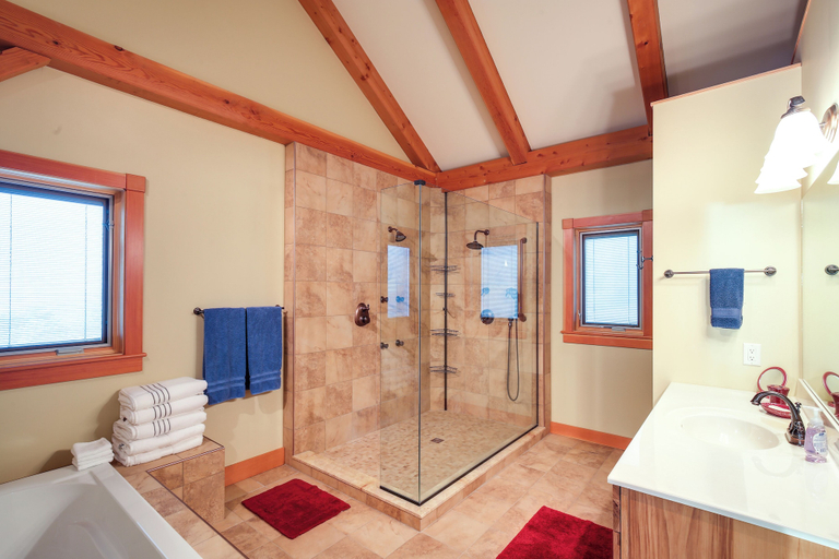 Bathroom 4, Lake View Champlain Home w/ Hot Tub & Sauna!, Franklin