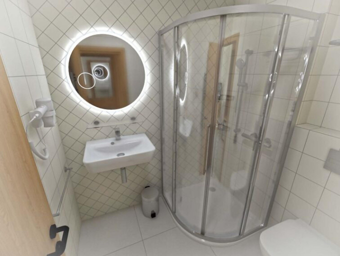 Bathroom, Chateau Třešť, Jihlava