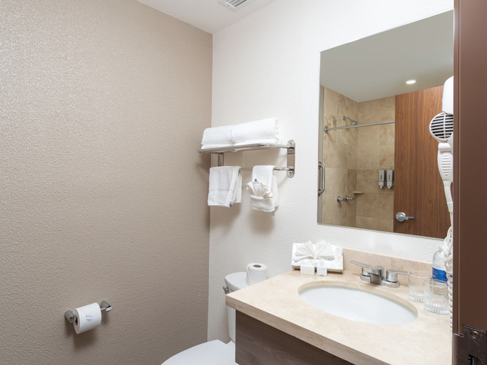 Bathroom 4, Hotel Mesaluna Short & Long Stay, Juárez