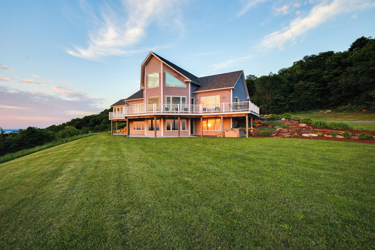 Exterior & Views, Lake View Champlain Home w/ Hot Tub & Sauna!, Franklin