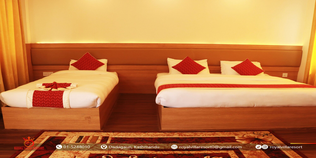 Room 5, MeroStay 029 Royal Villa Resort, Bagmati