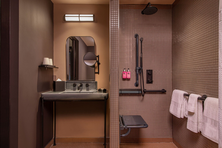 Bathroom 5, Moxy Downtown Los Angeles, Los Angeles
