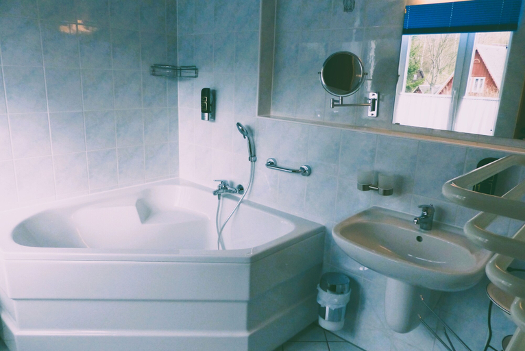 Bathroom 3, Hotel Seiffener Hof, Erzgebirgskreis