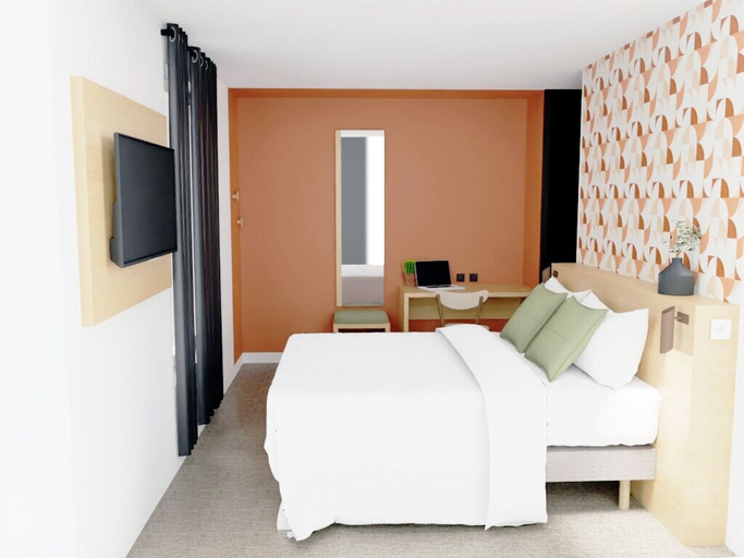 Bedroom 4, Logis Hôtel Larivaut, Puy-Guillaume, Puy-de-Dôme