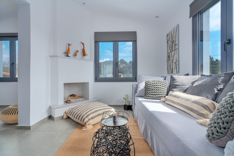 Bedroom 2, Mythos Luxury Villa-Skiathos, Thessaly