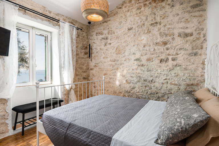 Bedroom 4, The Greystone House by Konnect, Views to the Sea, Ionian Islands