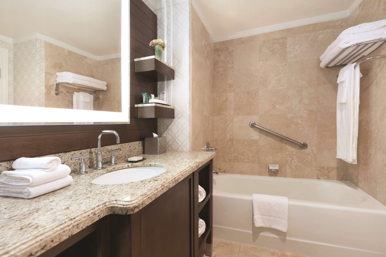 Bathroom 5, Hilton Los Angeles/San Gabriel, Los Angeles