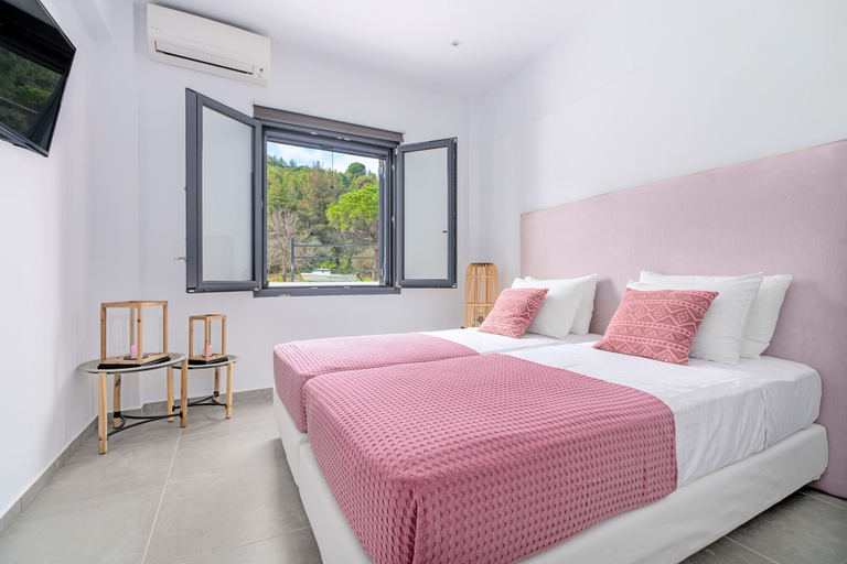 Bedroom 2, Mythos Luxury Villa-Skiathos, Thessaly