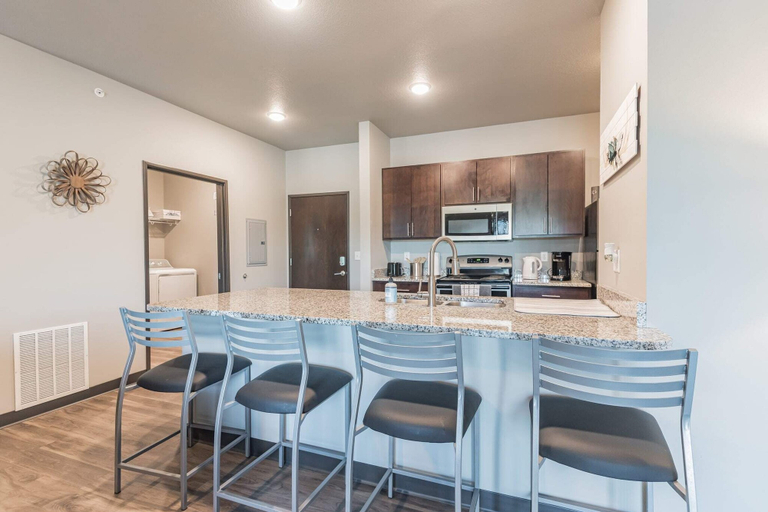 Private kitchen 2, Spacious 2BR Suite W/patio Near Iowa State, Story