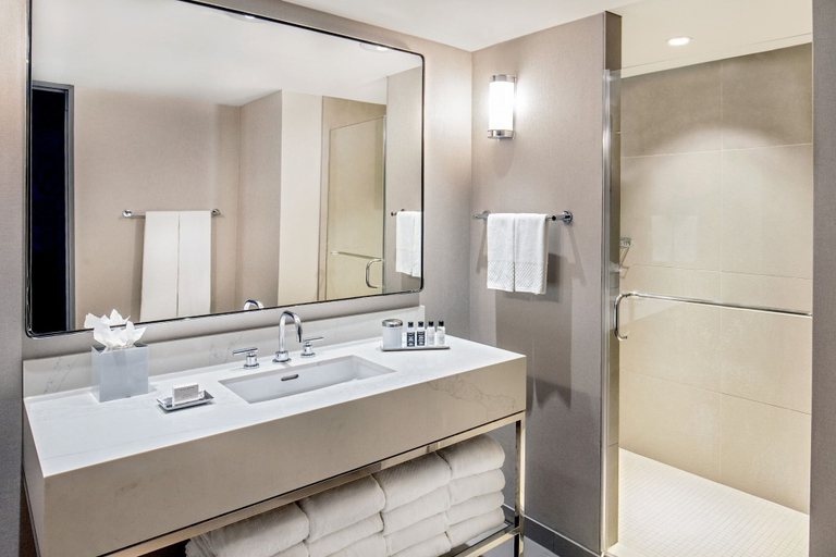 Bathroom 5, The Marquette Hotel, Curio Collection by Hilton, Hennepin