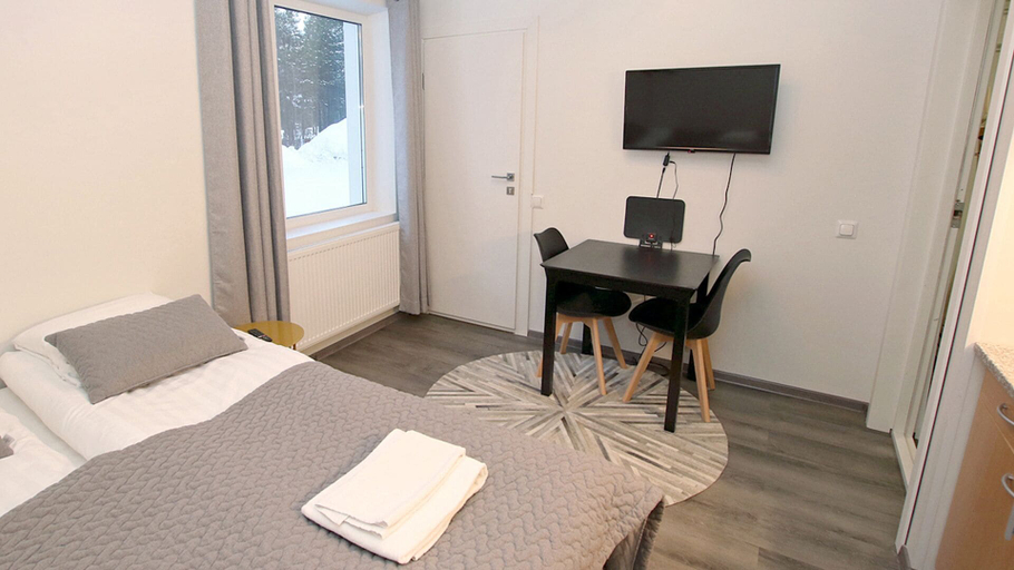 Bedroom 5, Kuukkeli Apartments Inari, Lapland