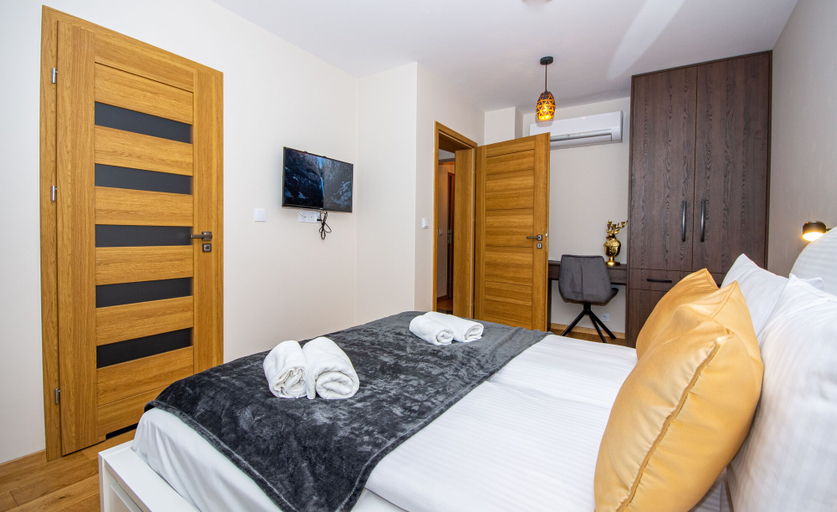 Bedroom 2, InPoint Cracow - Serviced Apartments G15, Kraków City