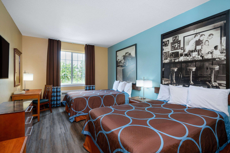 Bedroom 3, Super 8 by Wyndham Salisbury, Rowan