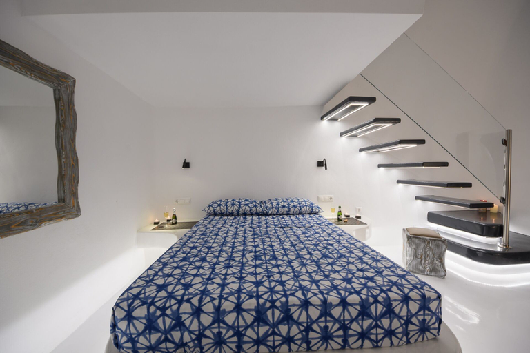 Bedroom 2, The Luna Cavern 3 with Hot Tub Ocean, South Aegean