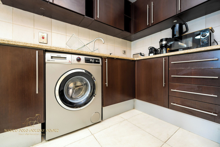 Private kitchen 2, Marco Polo - Striking Lake Views at JLT | 1 BR | 2 Balconies, Dubai