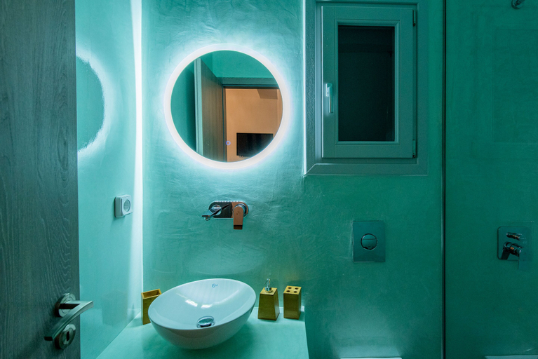 Bathroom 3, Golden View Jacuzzi Suites, South Aegean