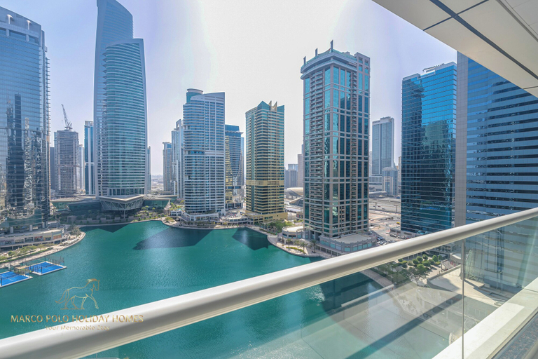 Balcony 5, Marco Polo - Striking Lake Views at JLT | 1 BR | 2 Balconies, Dubai
