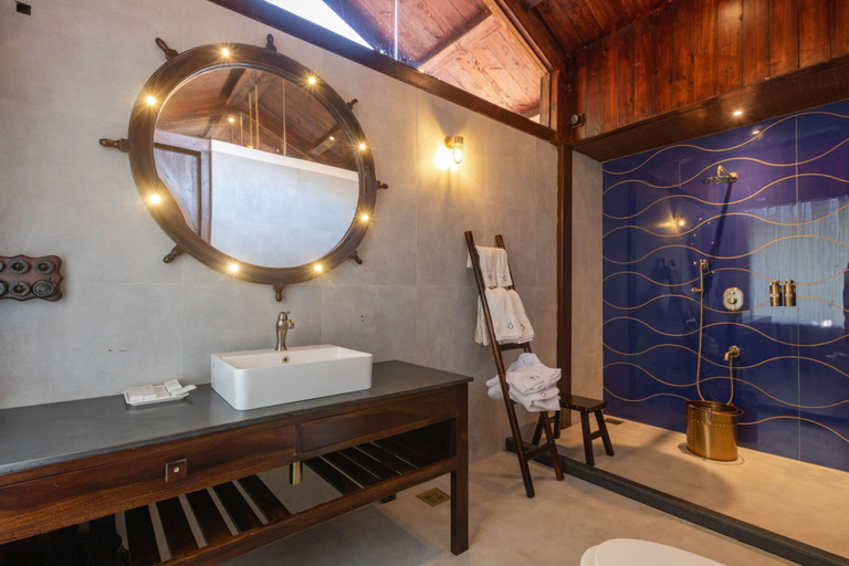 Bathroom 3, Jalsrushti Island Resort, Pune