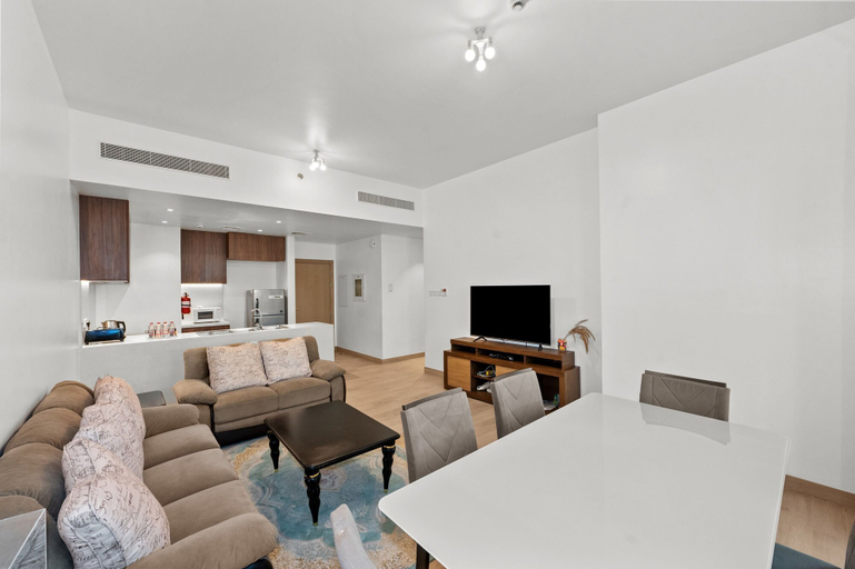 Living area 2, La Mer La Cote Bldg 2bdrms and Pool, Dubai
