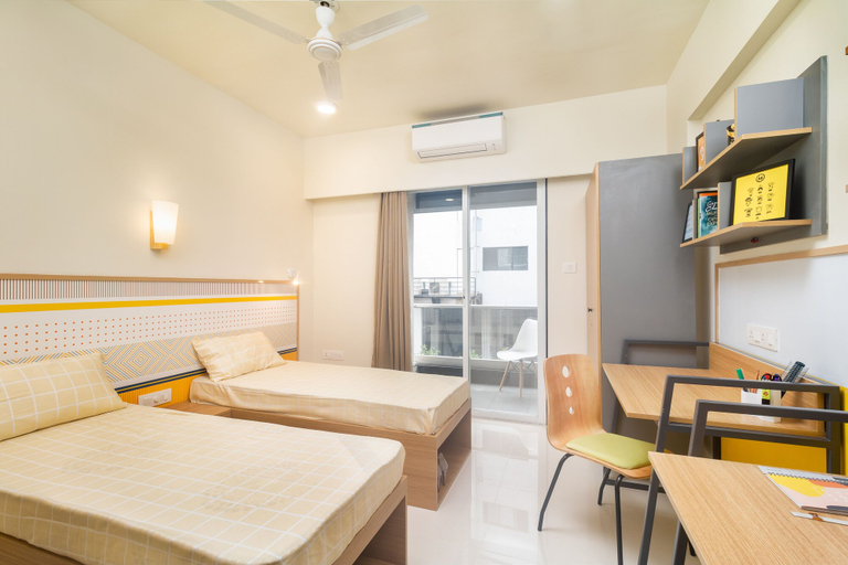 Bedroom 2, The Covie Viman Nagar 102, Pune