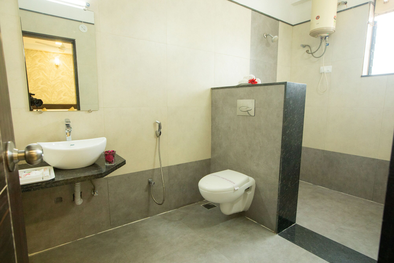 Bathroom 3, Hotel RK Renaissance, Belgaum