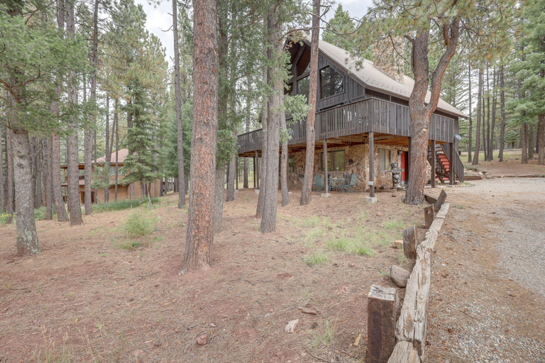 Exterior & Views 2, Deluxe A-frame Home w/ Game Room & Deck!, Colfax