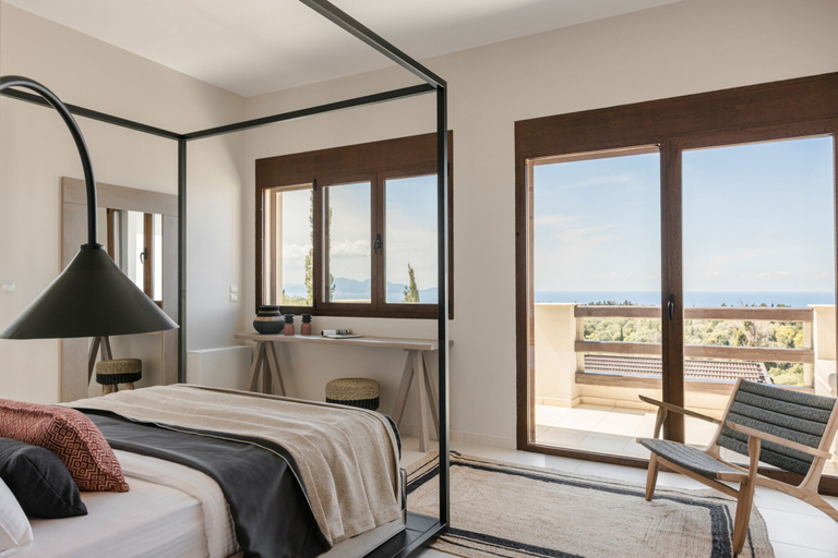 Bedroom 2, Luxury Villa Karmaniolos Fiskardo Kefalonia, Ionian Islands