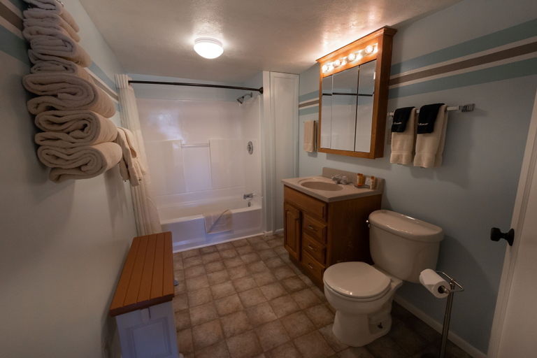 Bathroom 3, Austin's Chuckwagon Lodge, Wayne