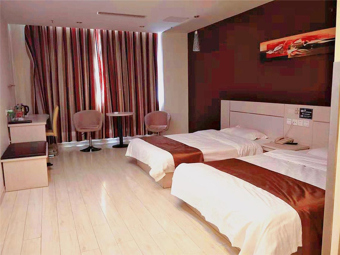 Bedroom 5, Thank Inn Hotel Hebei Langfang Guangyang District Langwan Road, Langfang