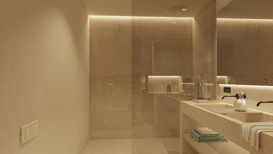Bathroom 3, Treurer Olive Grove & Grand House - Adults Only, Baleares