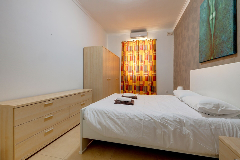 Bedroom 3, Modern 2 Bedroom Maisonette in Central Sliema
