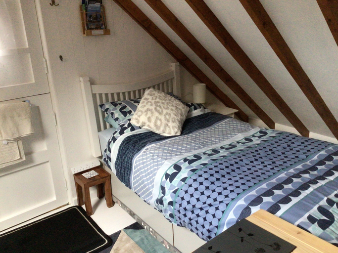 Bedroom, Camborne Cozy Room With 2 Single Beds, Cornwall