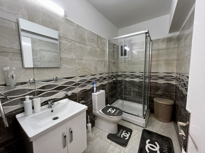 Bathroom, Studio Flat With Balcony in Cyprus
