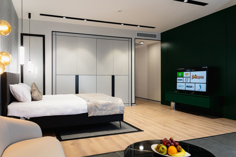 Bedroom 2, Dostyk Business Hotel, Aqtau