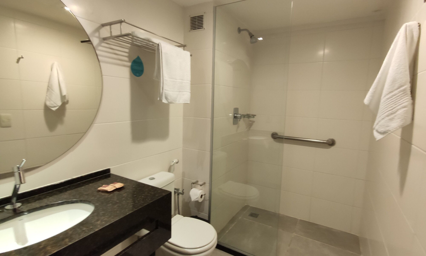 Bathroom, Flat Frente Mar R206, Maceió (capital)