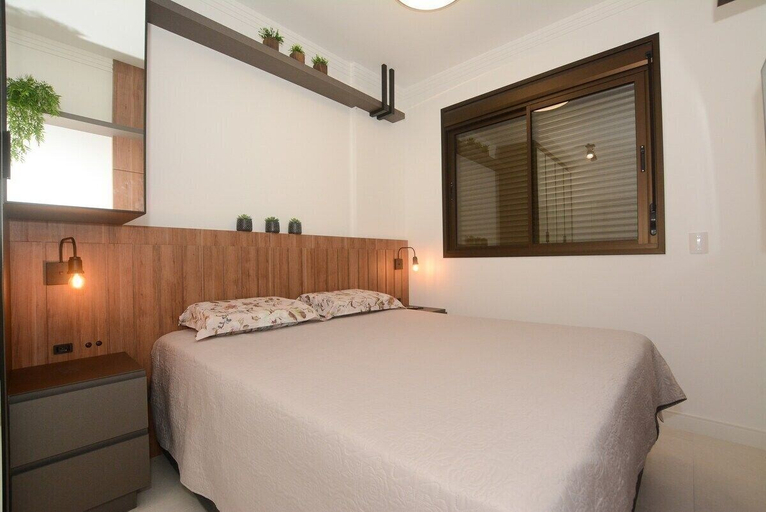 Bedroom 2, Apto 100m da Praia Com Piscina Aquecida e Lazer - Cachoeira do Bom Jesus - Floripa, Florianopolis