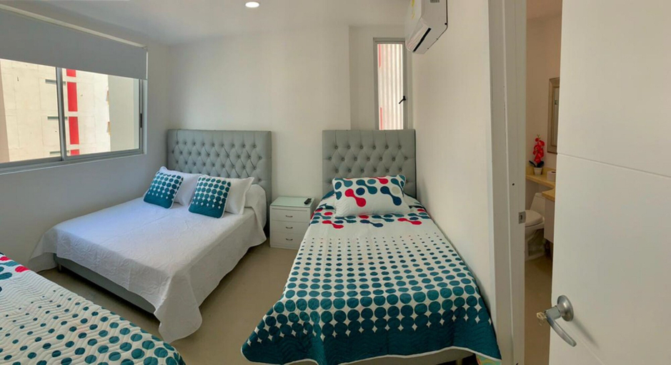 Bedroom 2, 2P1-AL3 APARTAMENTO DE 2 ALC CON WIFI, Cartagena de Indias