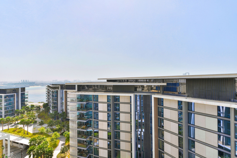 Balcony view, Premium 2 plus1BR condo Bluewater Island, Dubai