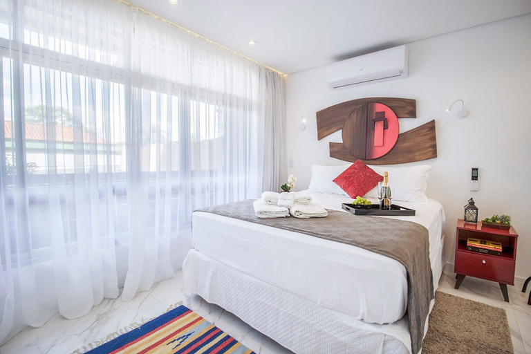 Bedroom 3, Loft moderno com AC na Praça Pôr do Sol, São Paulo